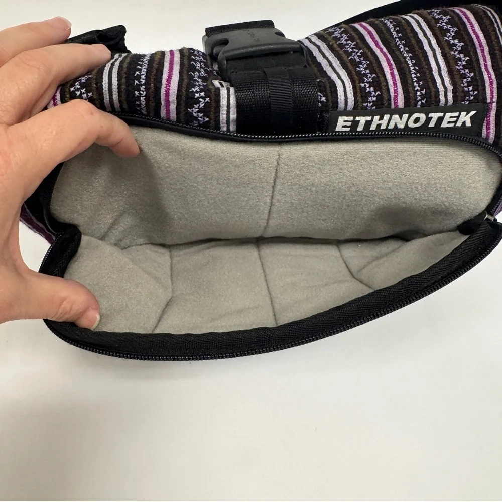 Ethnotek Multi Colored Crossbody Bag, Hand Woven Fabric sling bag Vietnam‎